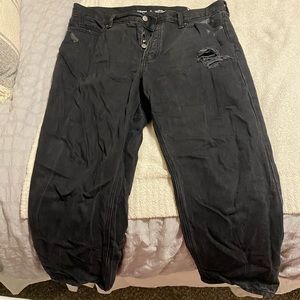 Old Navy Black High rise, Straight leg jeans, size 14